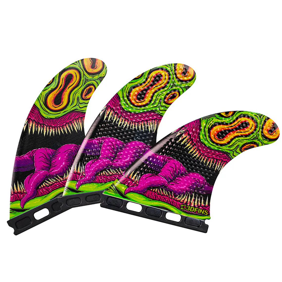 Quilhas 3D Fins Gohard Thruster Futures 1