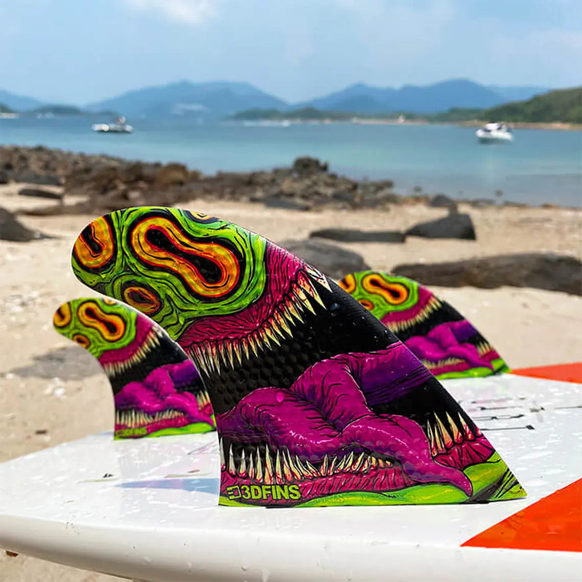 Quilhas 3D Fins Gohard Thruster Futures 2