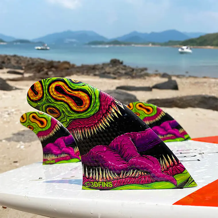 Quilhas 3D Fins Gohard Thruster Futures 2
