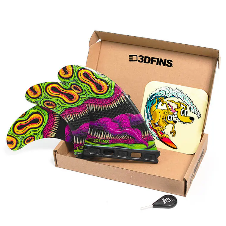 Quilhas 3D Fins Gohard Thruster Futures 3