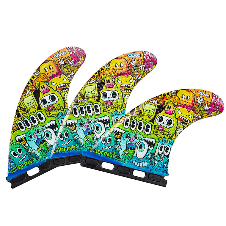 Quilhas 3D Fins Gohard Thruster Futures 1