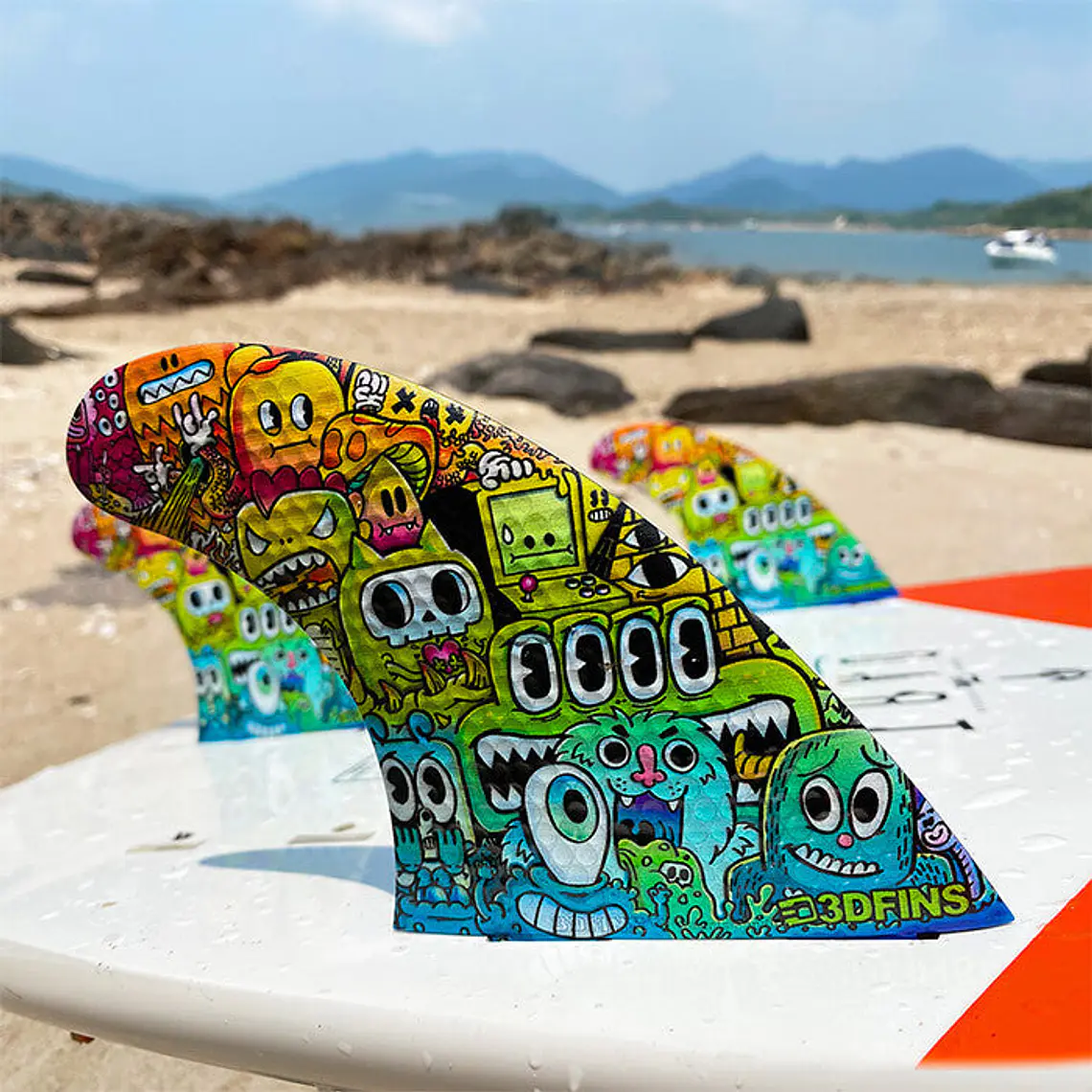 Quilhas 3D Fins Gohard Thruster Futures 2