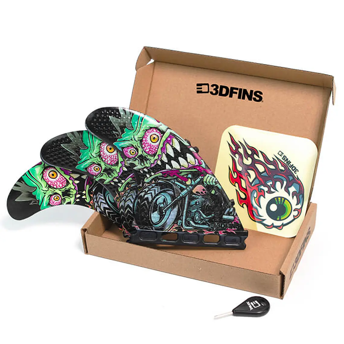 Quilhas 3D Fins Gohard Thruster Futures 3