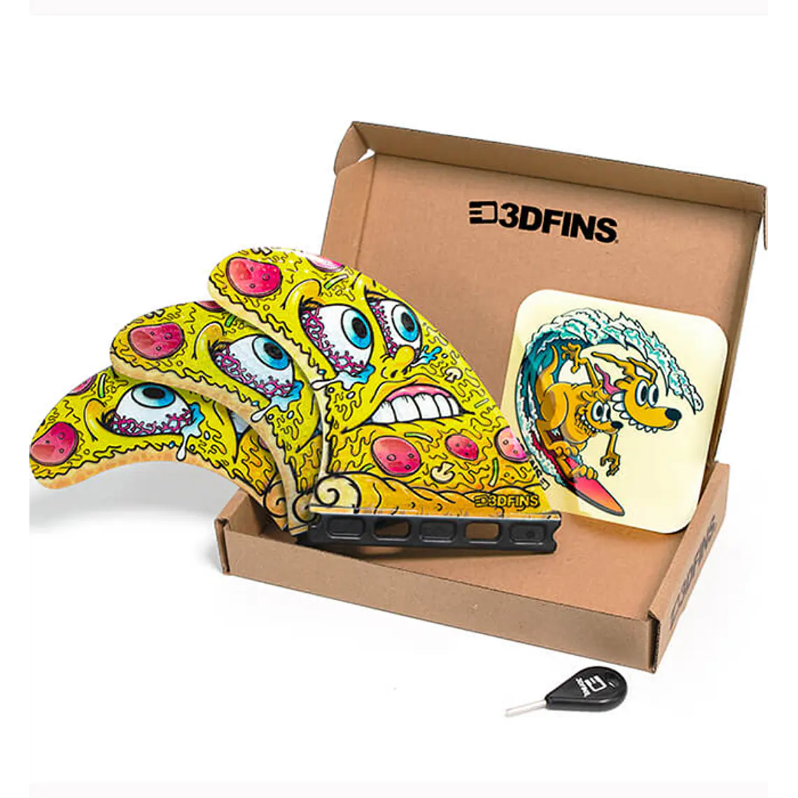 Quilhas 3D Fins Gohard Thruster Futures 3