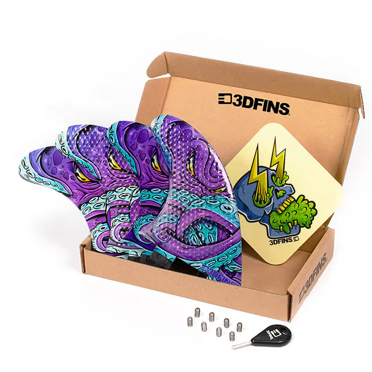Quilhas 3D Fins Gohard Quad Fcs1 3