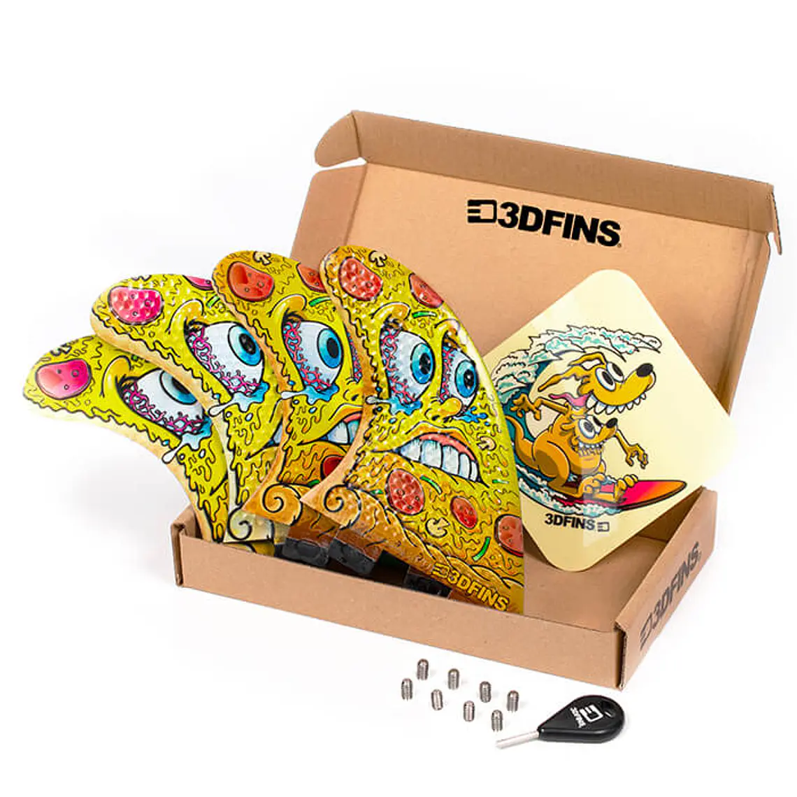 Quilhas 3D Fins Gohard Quad Fcs1 3