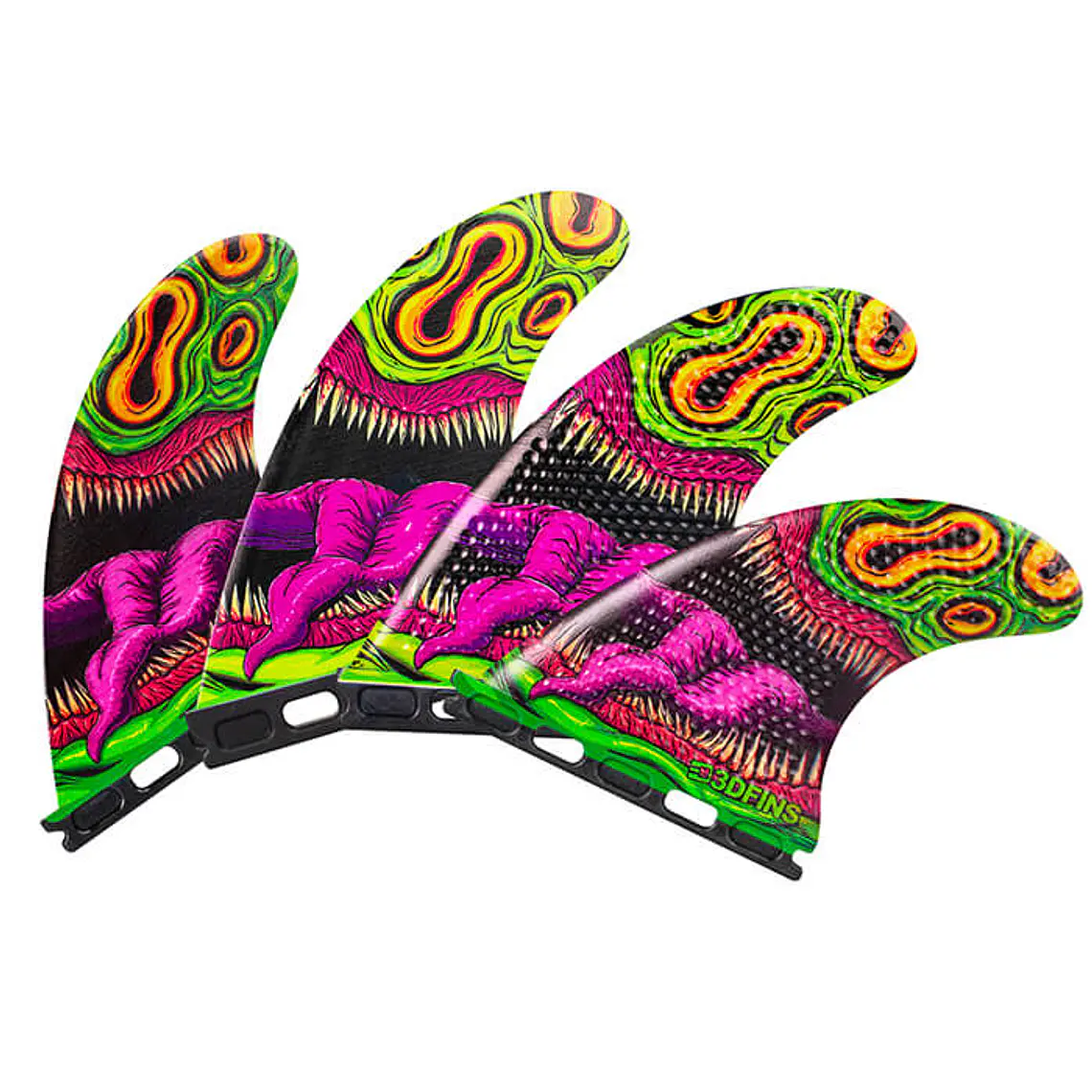 Quilhas 3D Fins Gohard Quad Futures 1
