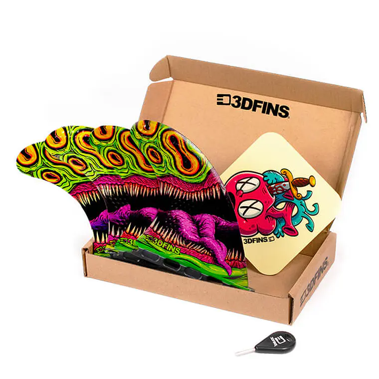 Quilhas 3D Fins Gohard Quad Futures 2