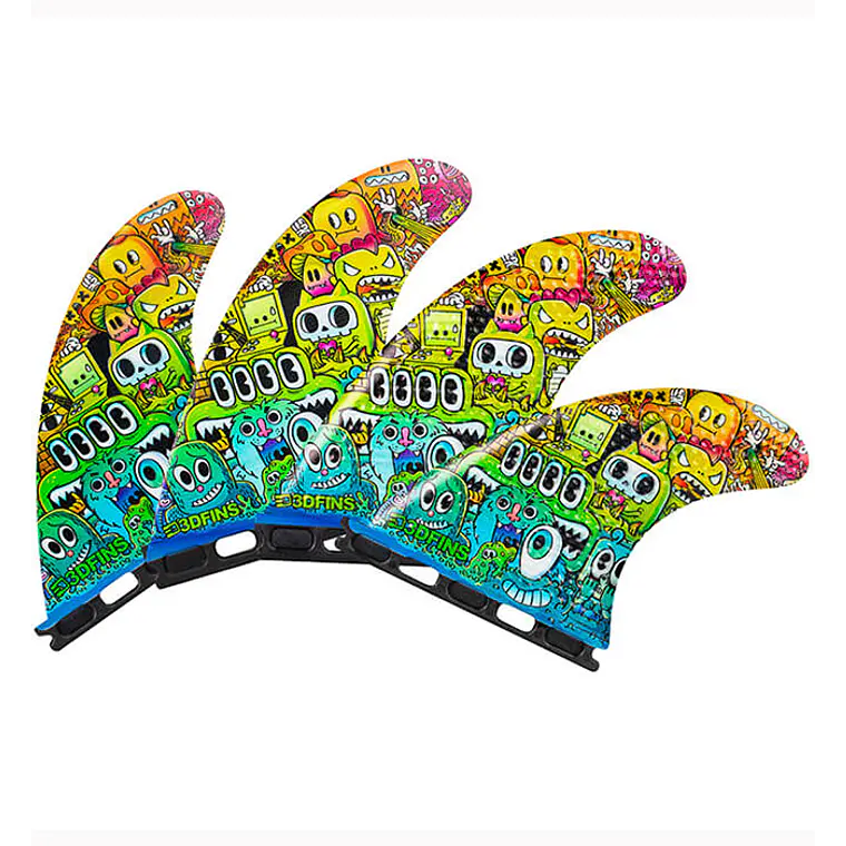 Quilhas 3D Fins Gohard Quad Futures 1