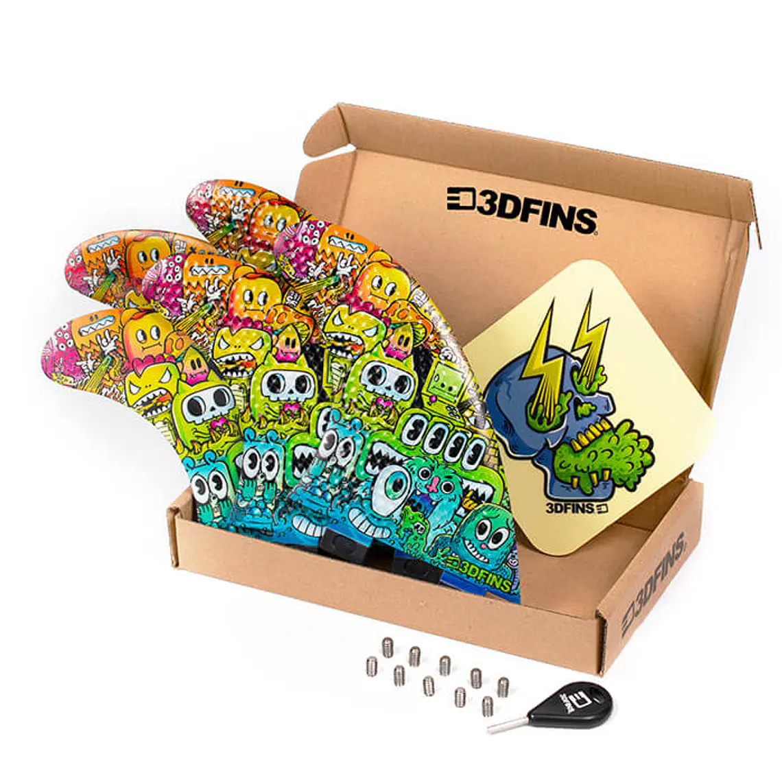Quilhas 3D Fins Gohard 5Fins Fcs1 3