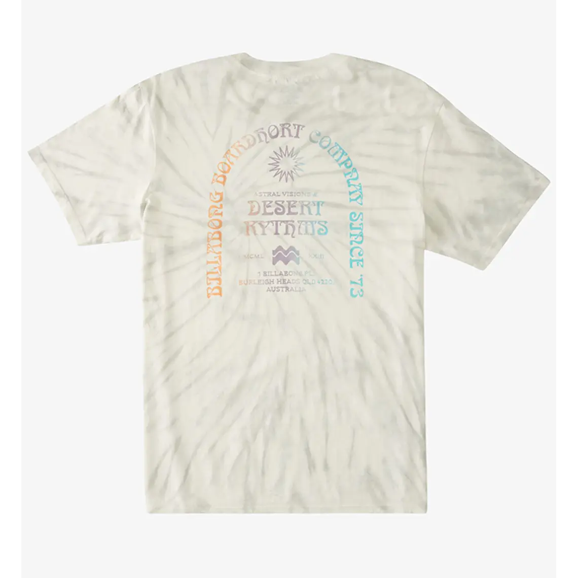 T-Shirt Billabong Yellow Sun Ss Td Wave Wash 1