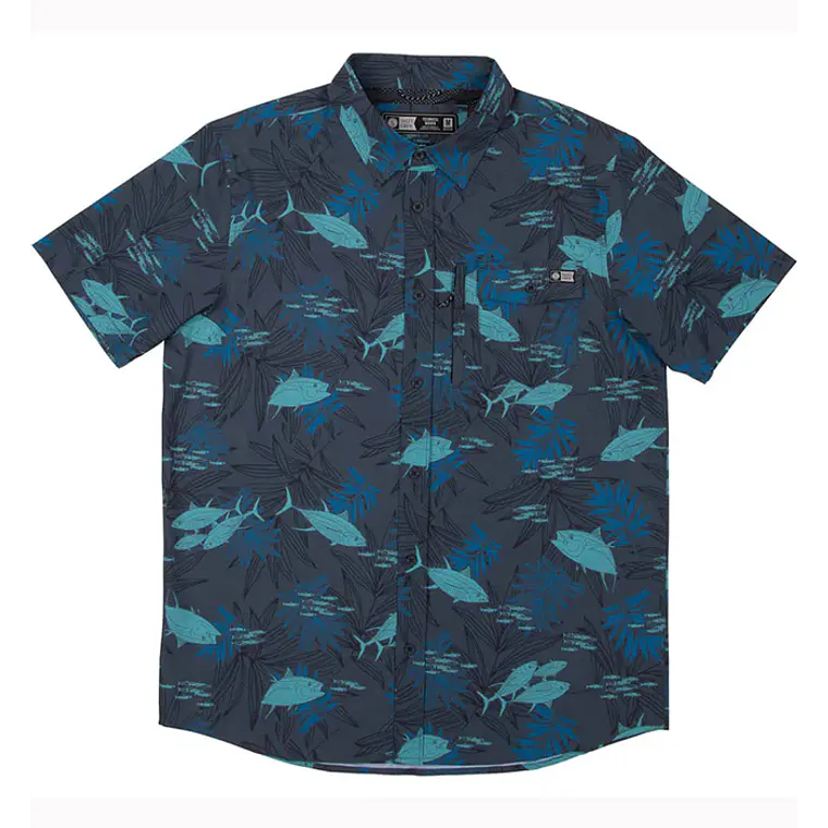 Camisa Salty Crew Mens Pinnacle Ss Woven 1