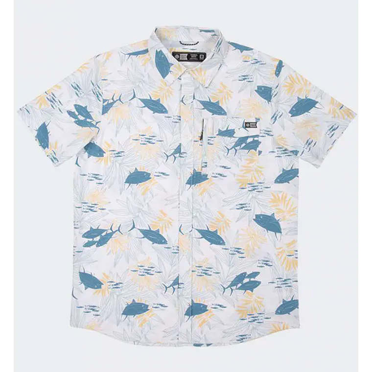 Camisa Salty Crew Mens Pinnacle Ss Woven 1
