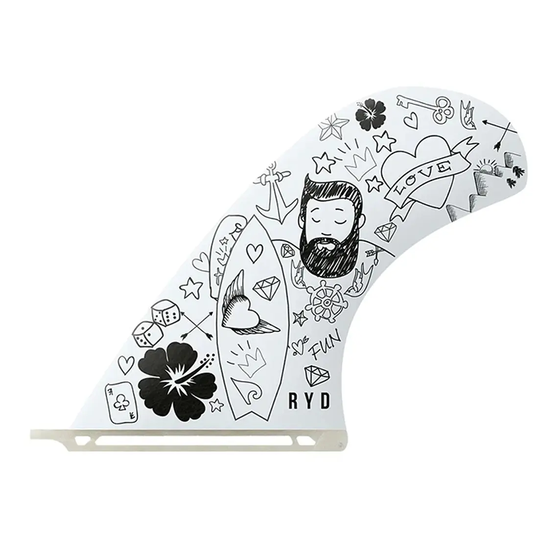 Quilhas RYD Longboard Hank Dude 10