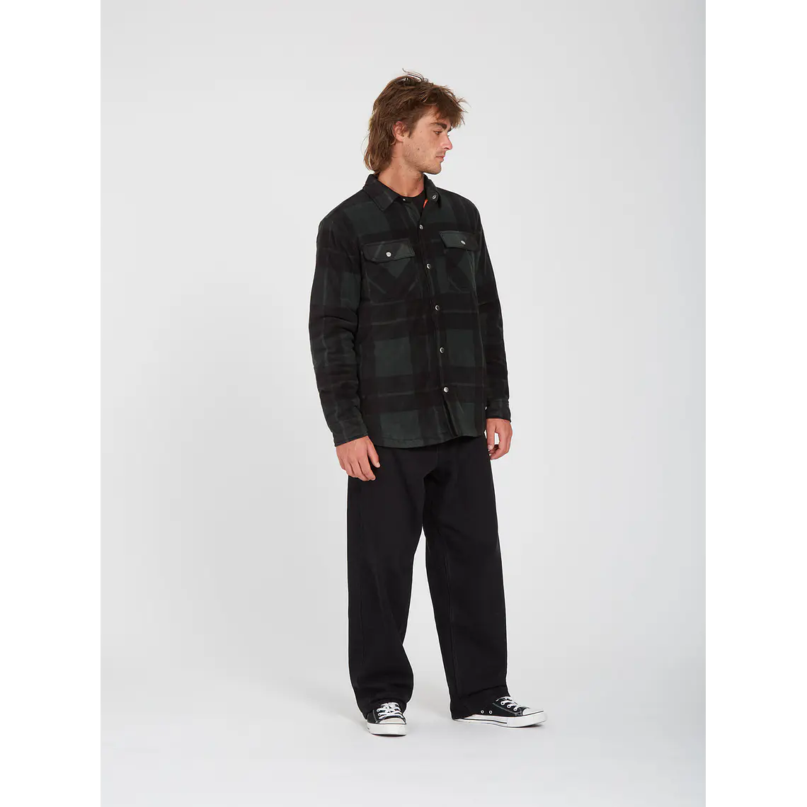 Camisa Volcom Mens Bowered Fleece Ls 4