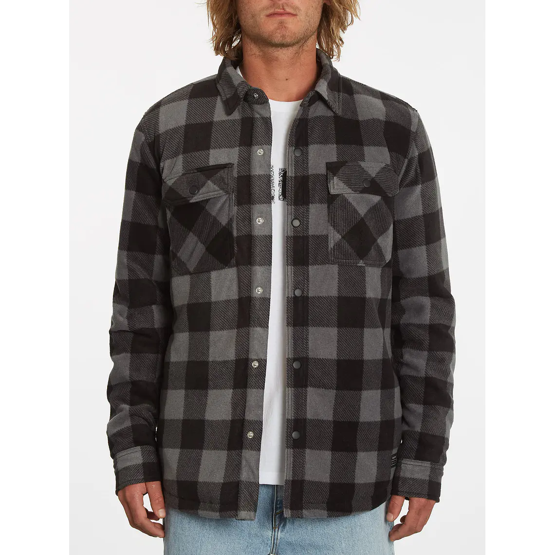 Camisa Volcom Mens Bowered Fleece Ls 1