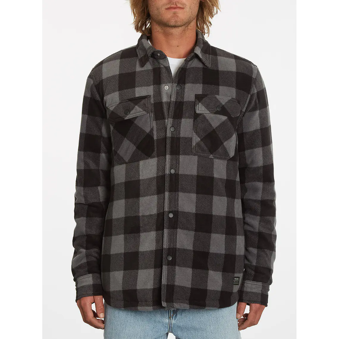 Camisa Volcom Mens Bowered Fleece Ls 2