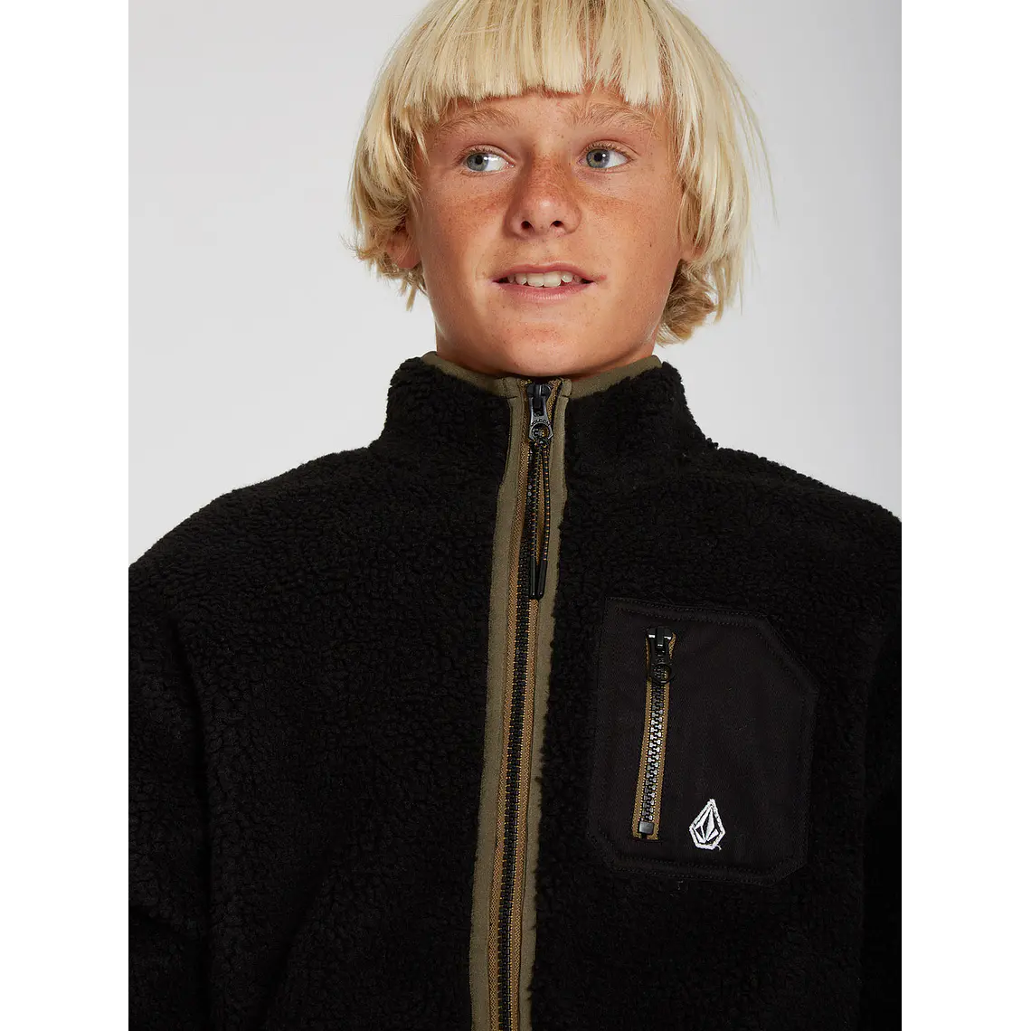 Polar Volcom Kids Muzzer Fuzzar Zip 3