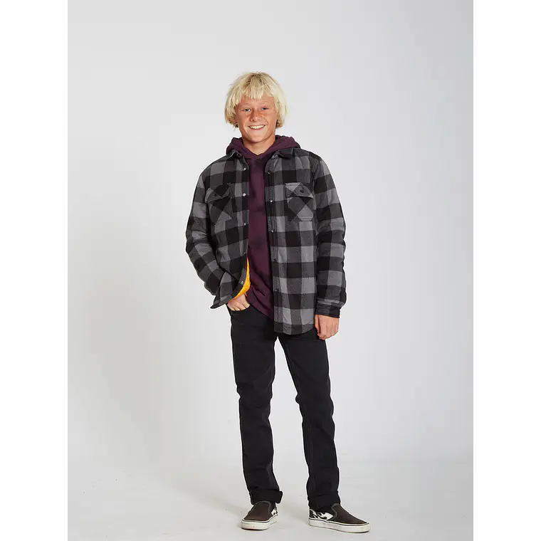 Camisa Volcom Kids Bowered Fleece Ls 1