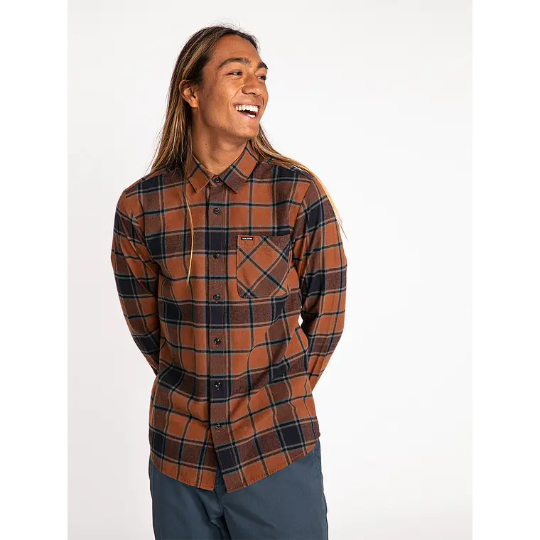 Camisa Volcom Mens Caden Plaid Ls 1