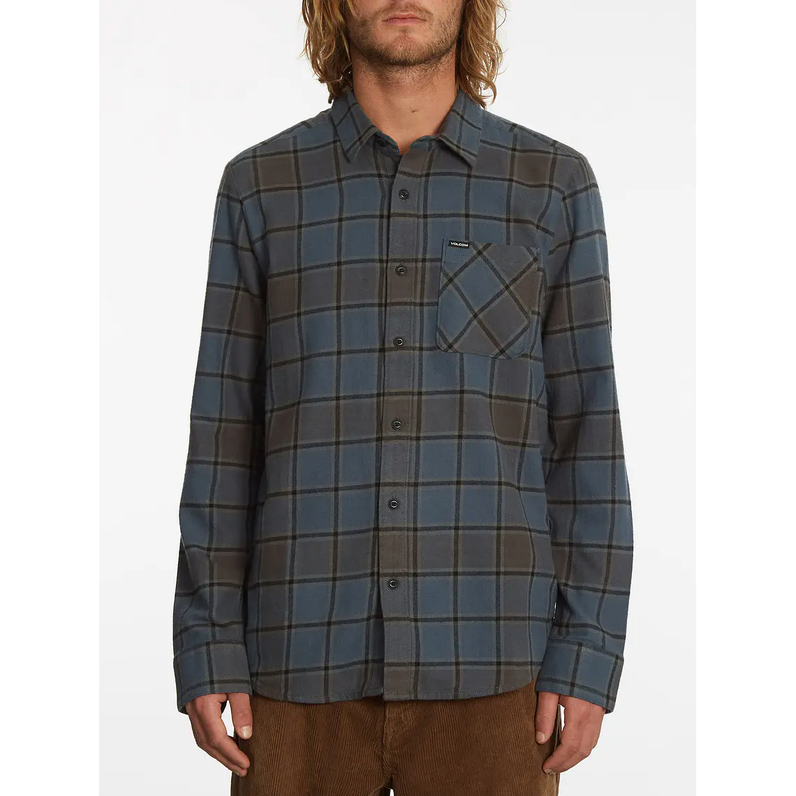 Camisa Volcom Mens Caden Plaid Ls 1