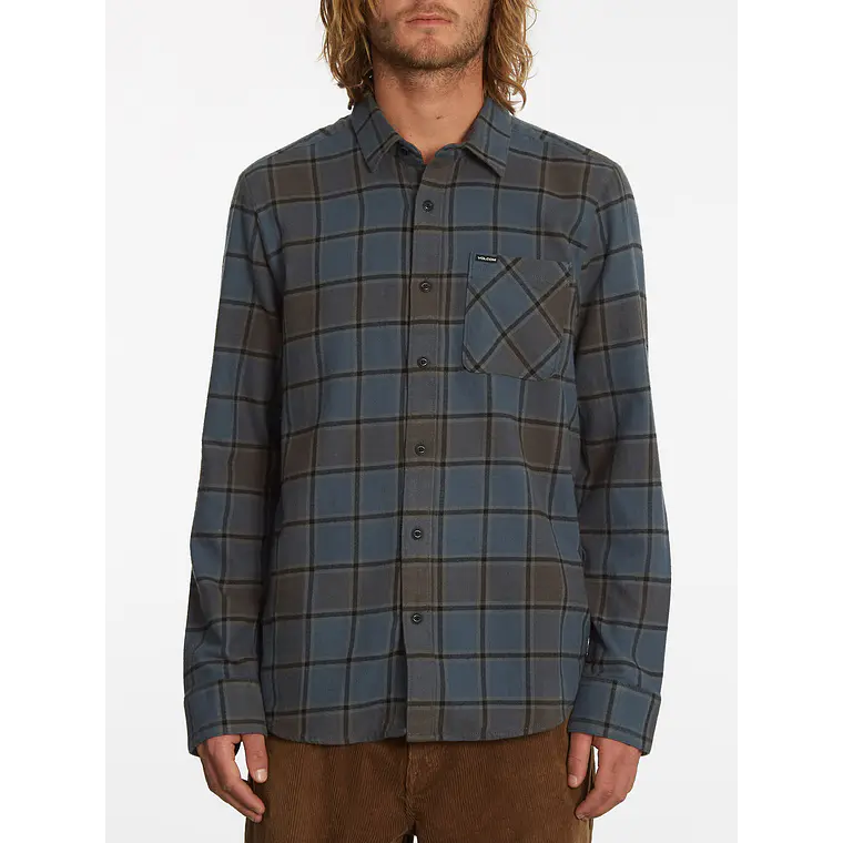 Camisa Volcom Mens Caden Plaid Ls 1