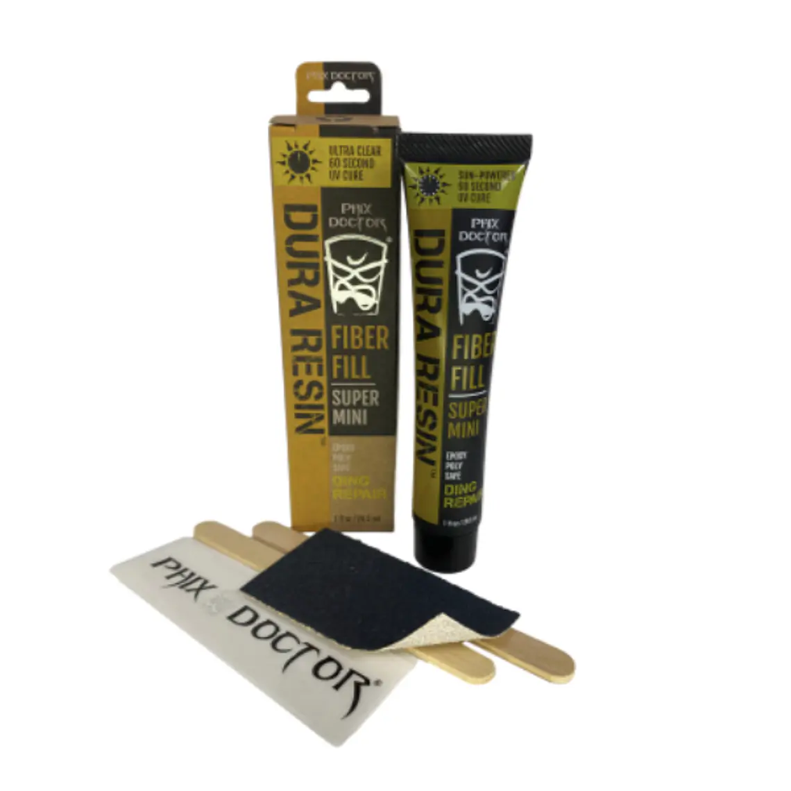 Kit Reparação Phix Doctor Large  Tubes  2 Oz  - Epoxy & Polyester -  Dura Rezn  - Sunpowered 1