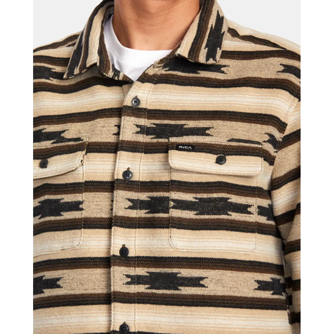 Camisa Rvca Rvca Blanket Ls 1