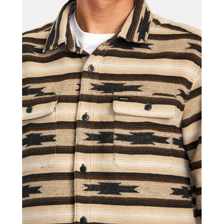Camisa Rvca Rvca Blanket Ls 1