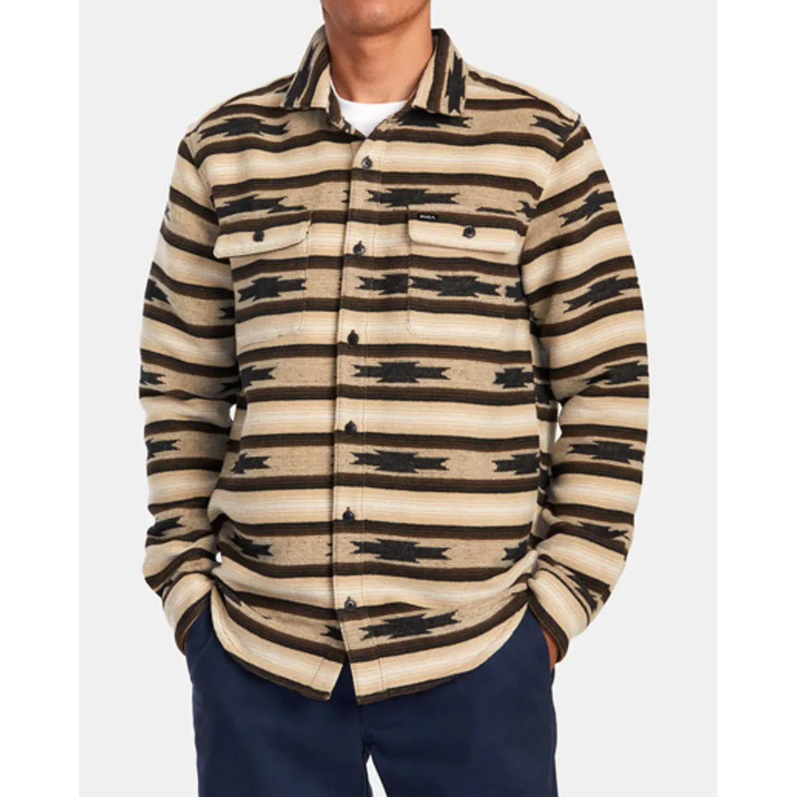 Camisa Rvca Rvca Blanket Ls 3