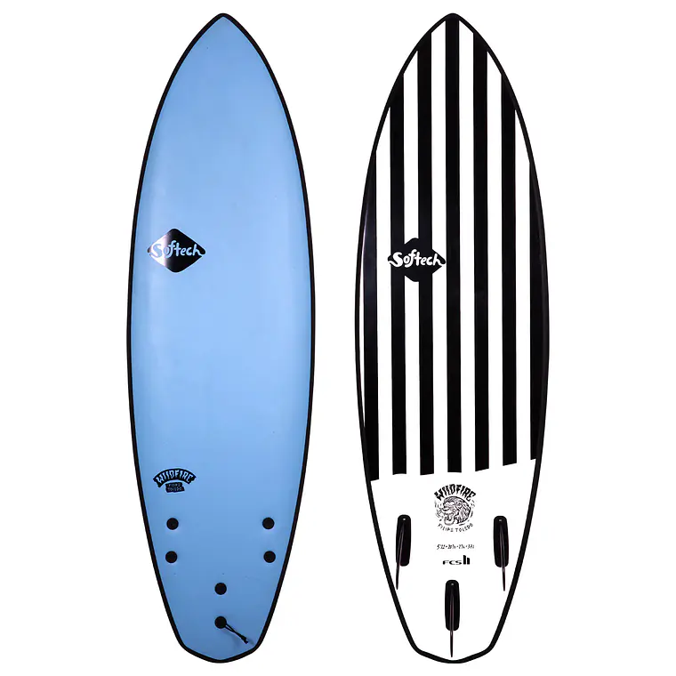 Prancha Surf Softech 5'3 Toledo Wildfire Striped 1