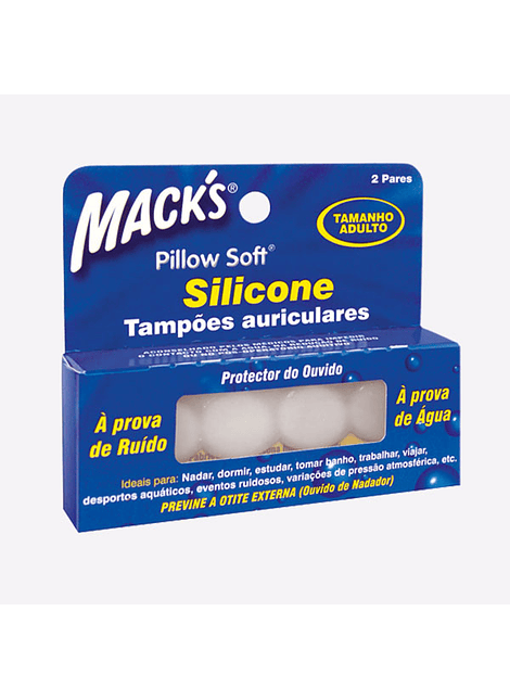 Tampoes Ouvidos Macks Adult Silicone