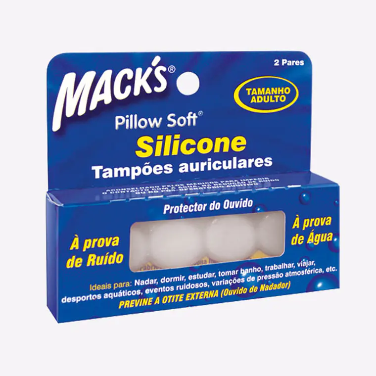 Tampoes Ouvidos Macks Adult Silicone 1