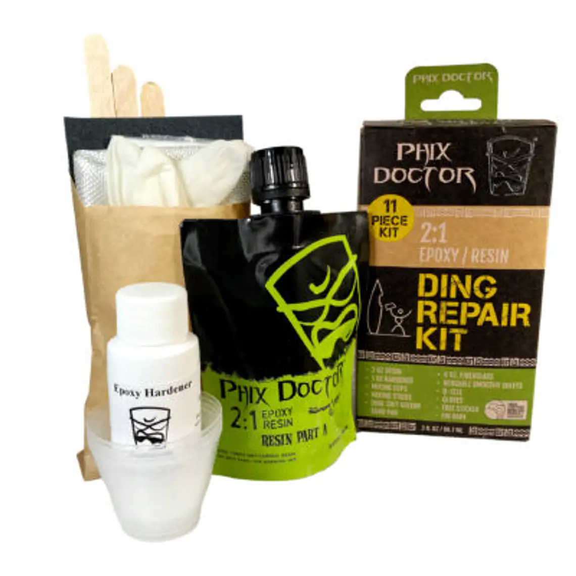 Kit Reparação Phix Doctor Epoxy Kit   - 3 Oz  - Bio Resin (Eps / Styrofoam) - Bio Degradable Box 1