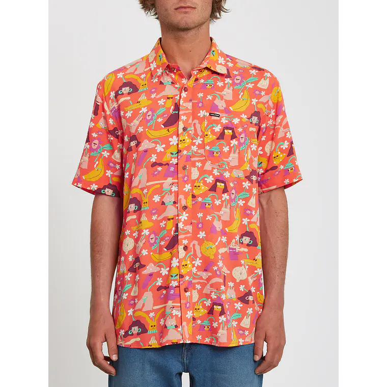 Camisa Volcom Mens Egle Zvirblyte Fa Ss 1