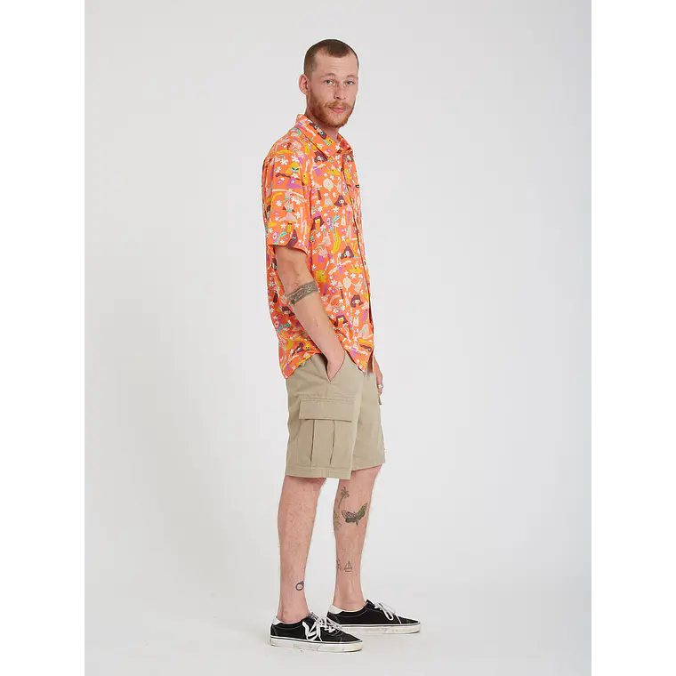 Camisa Volcom Mens Egle Zvirblyte Fa Ss 3