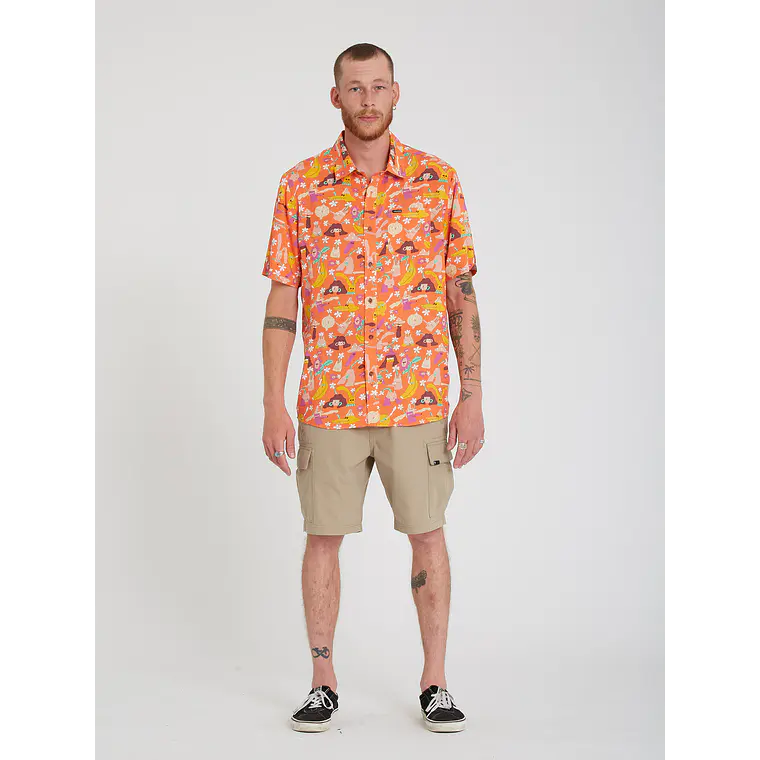 Camisa Volcom Mens Egle Zvirblyte Fa Ss 4