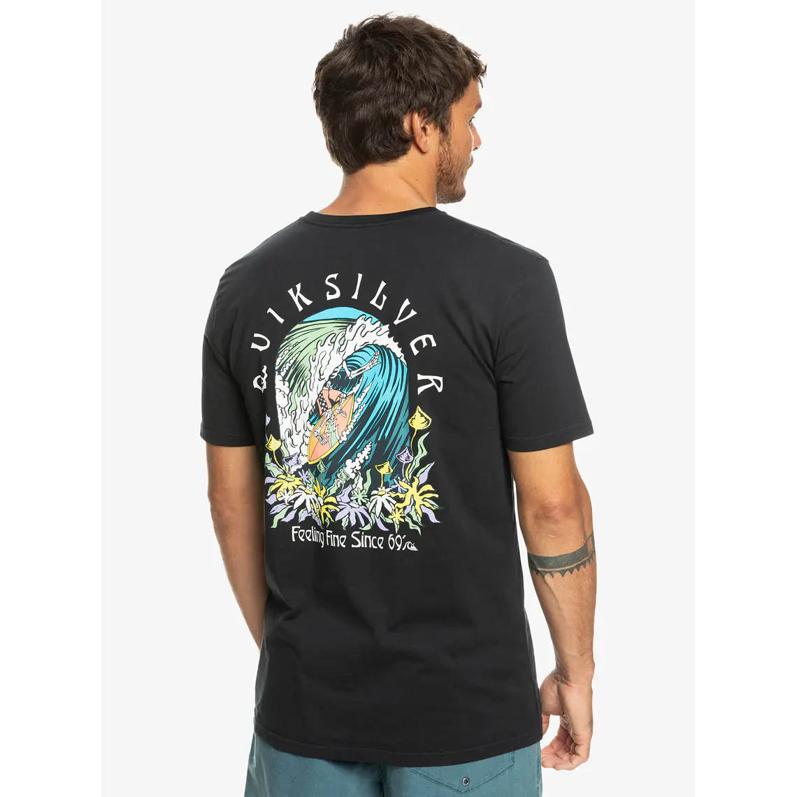 T-Shirt Quiksilver Mens The Original Barrel Ss 1