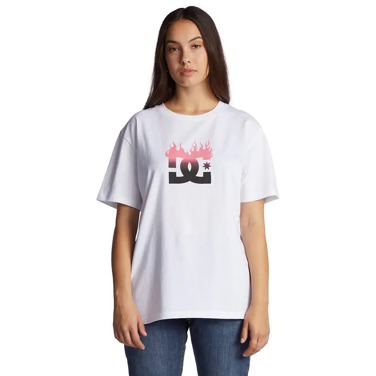 T-Shirt DC Wms Star Flame Boyfriend Tee 3