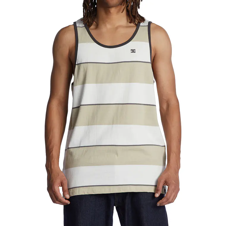 T-Shirt Alças DC Mens Crate Stripe Tank 3