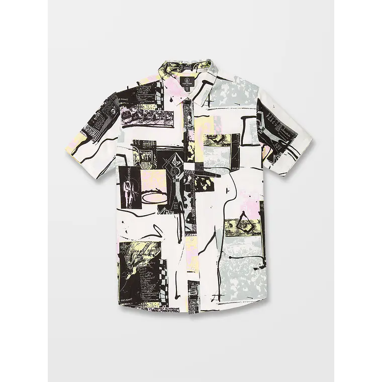Camisa Volcom Mens V Ent Lp Woven Ss 3
