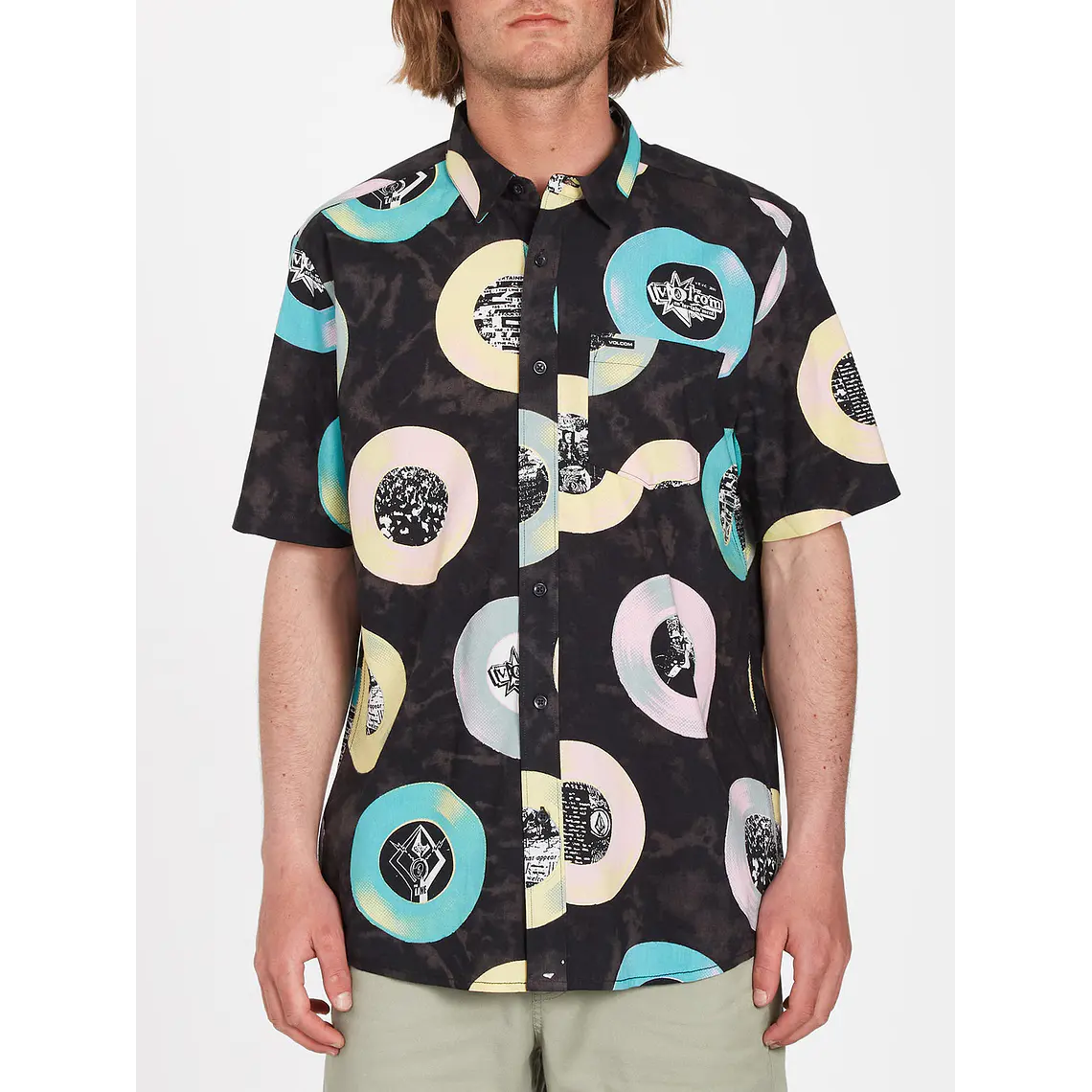 Camisa Volcom Mens V Ent Lp Woven Ss 1