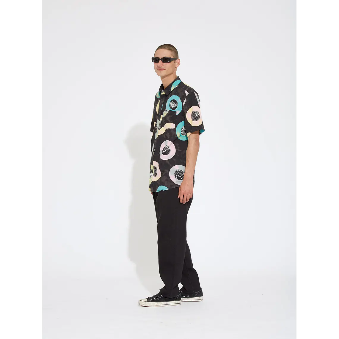 Camisa Volcom Mens V Ent Lp Woven Ss 3