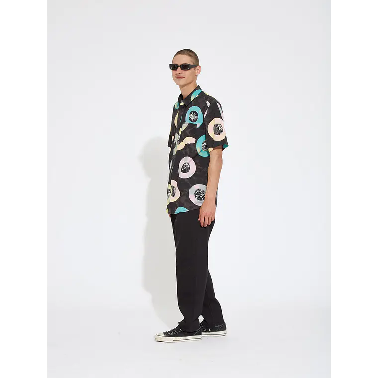 Camisa Volcom Mens V Ent Lp Woven Ss 3