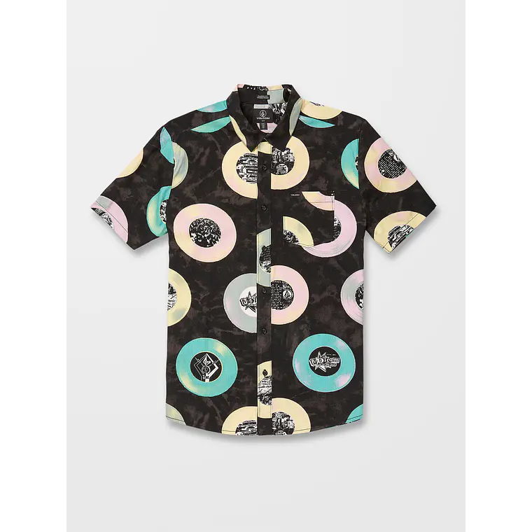 Camisa Volcom Mens V Ent Lp Woven Ss 4