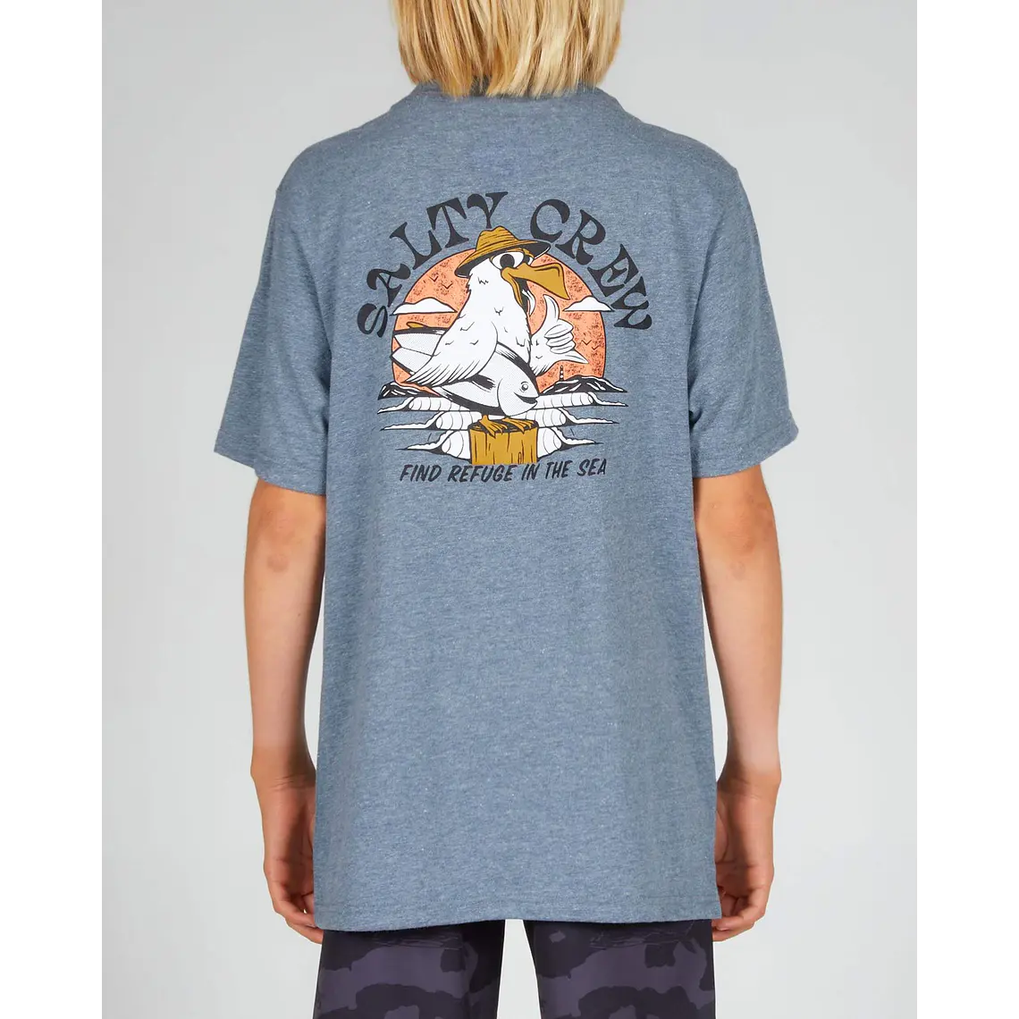 T-Shirt Salty Crew Kids Gone Fishin Boys S/S Tee 1