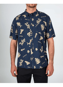 Camisa Salty Crew Mens Twisted Tides Woven