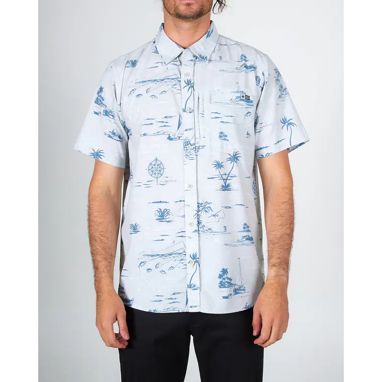 Camisa Salty Crew Mens Seafarer S/S Tech Woven 1