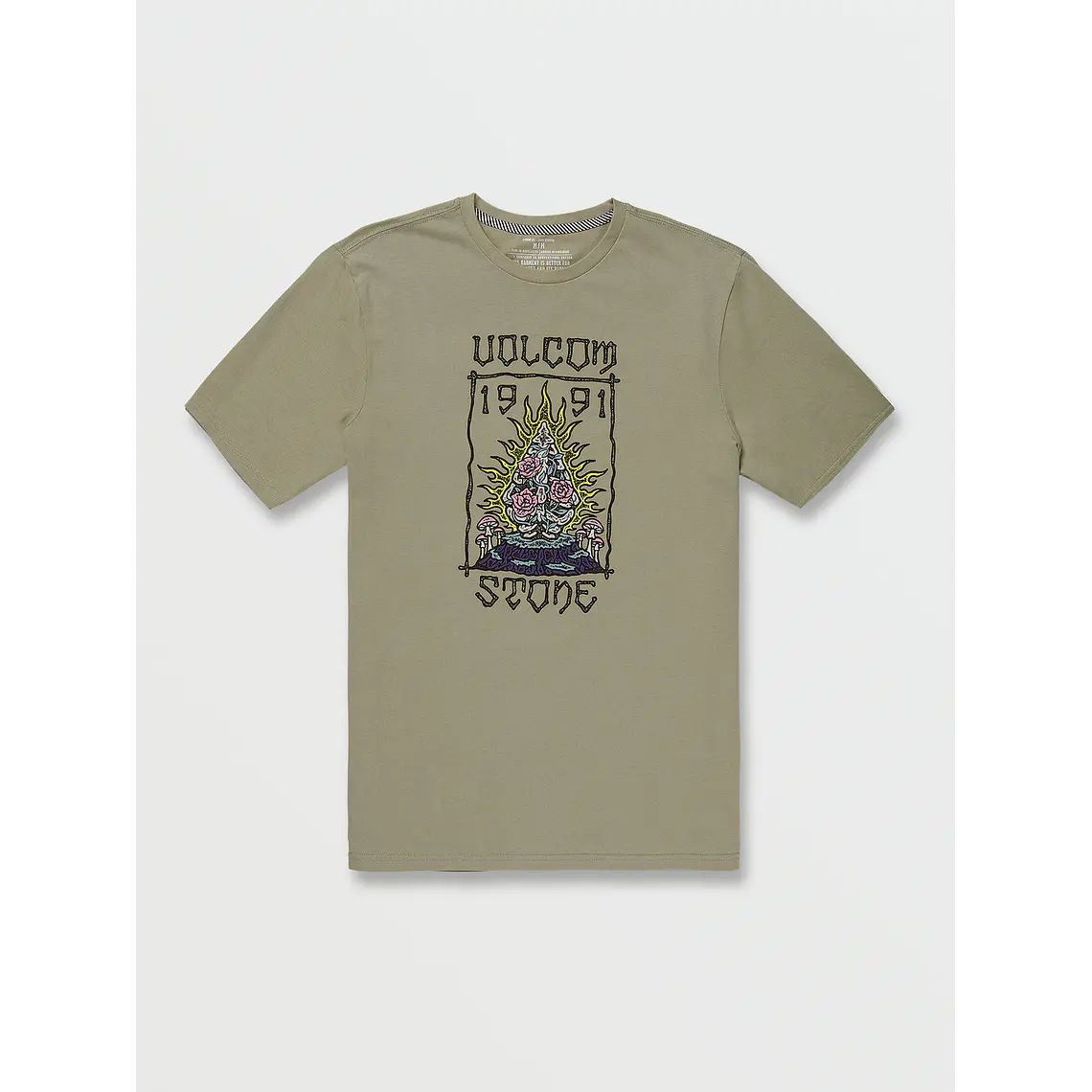 T-Shirt Volcom Mens Fty Caged Stone Sst 2