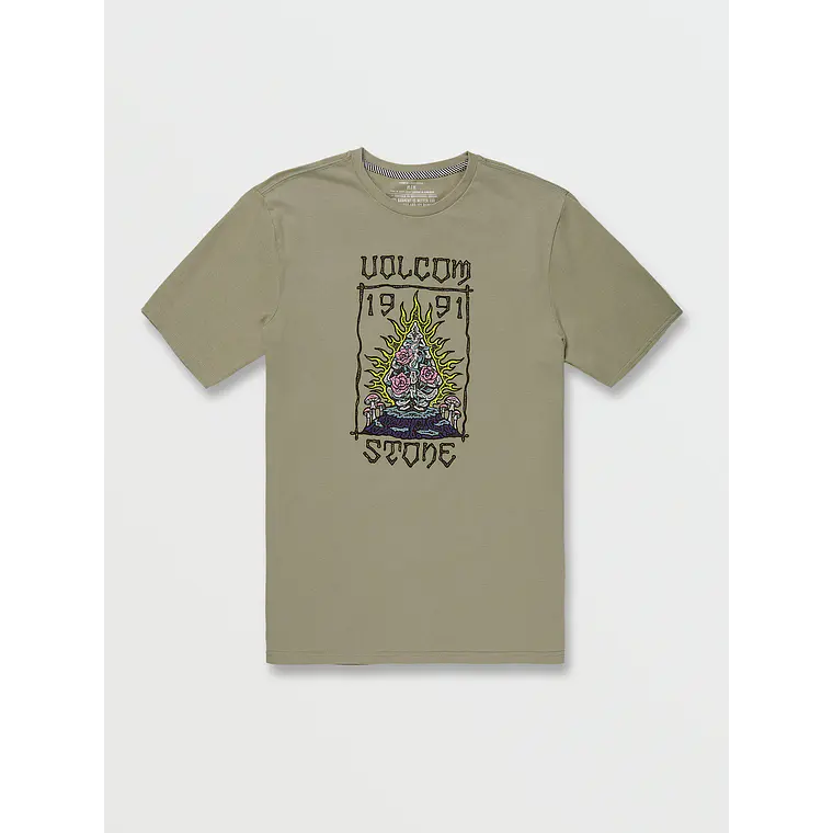 T-Shirt Volcom Mens Fty Caged Stone Sst 2